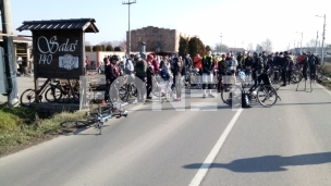 Doček biciklista u Batajnici